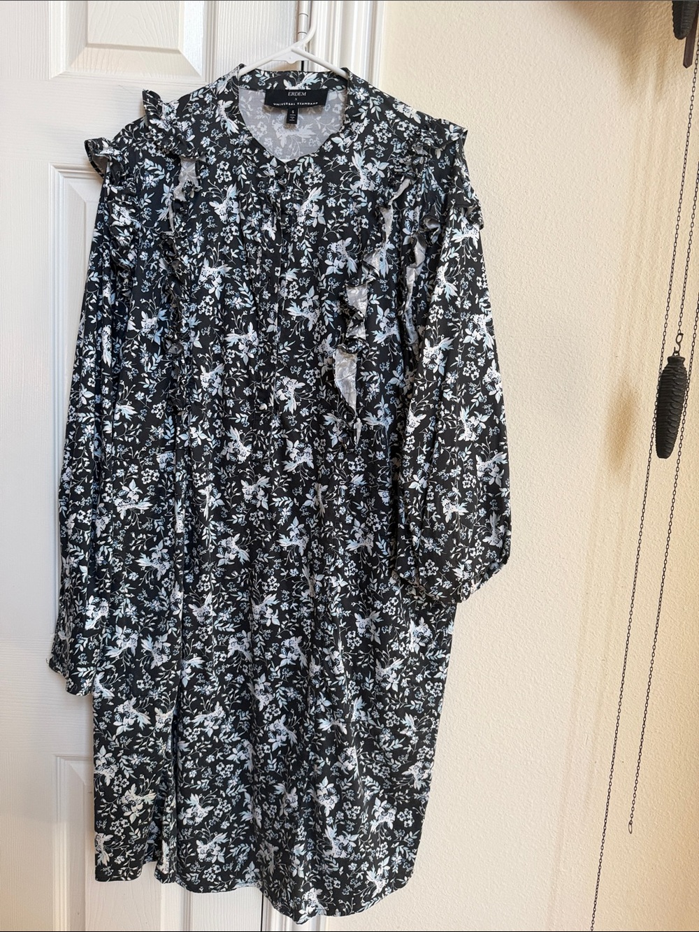 Erdem x Universal Standard Black Floral Dress  Sz S (14-16)